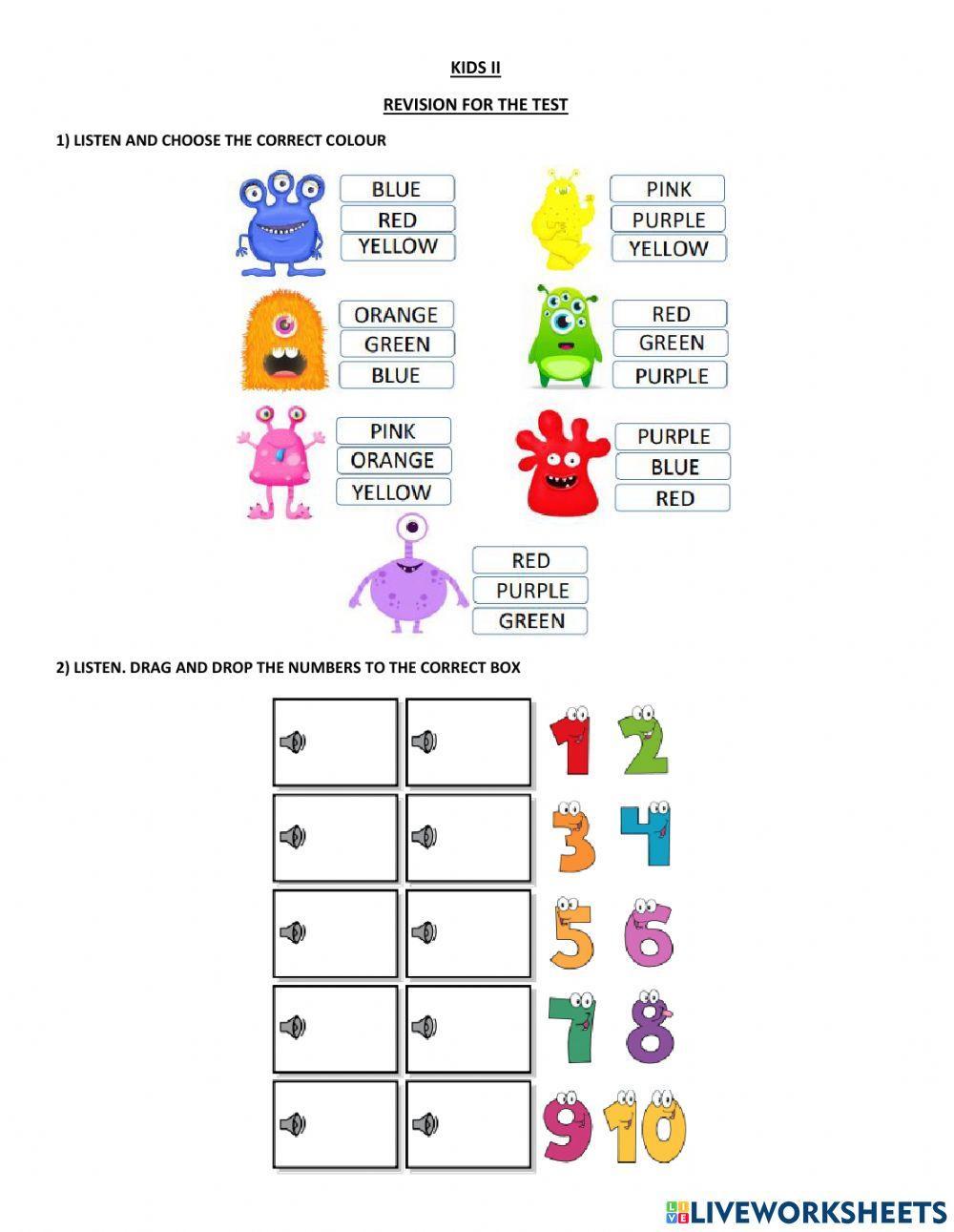 Revision for the test