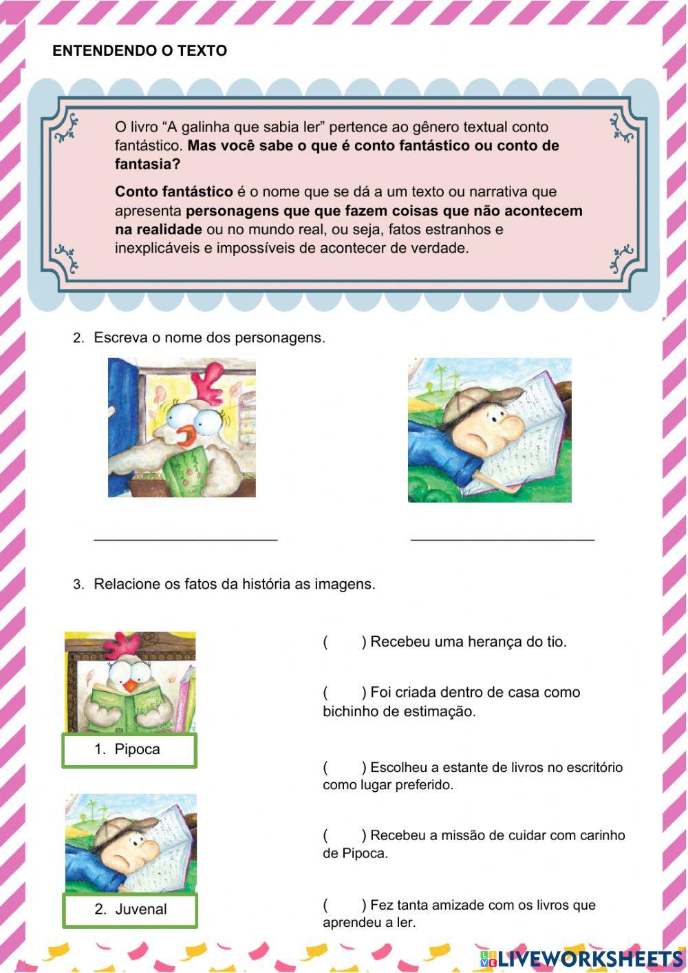 Sequência didática A galinha que sabia ler