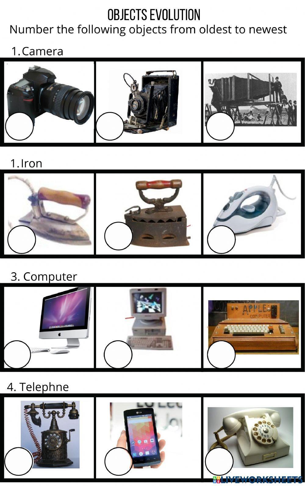 Evolution of objects