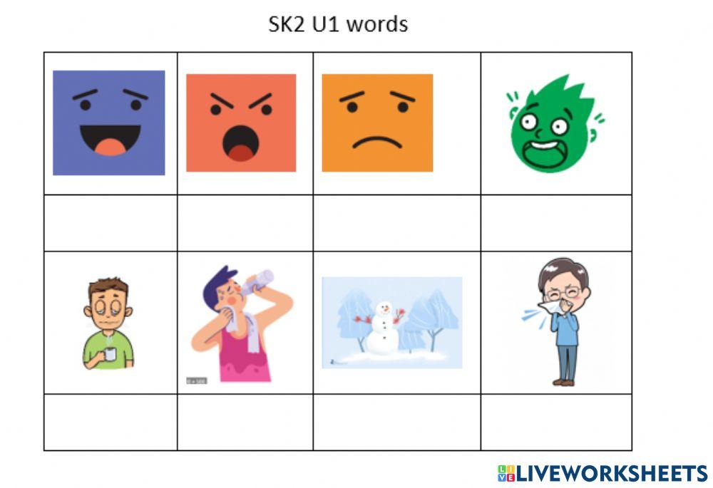 SK2 U1 words