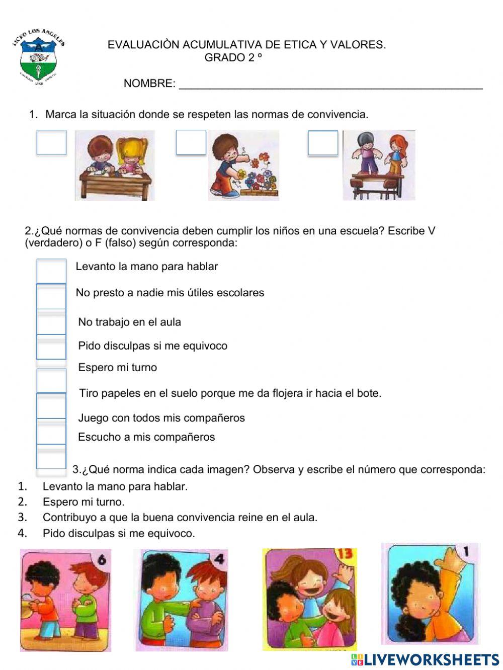 Evaluación de Ética
