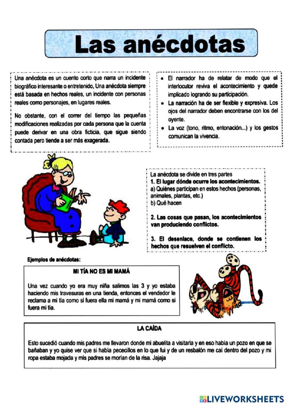 Anecdota y sus partes