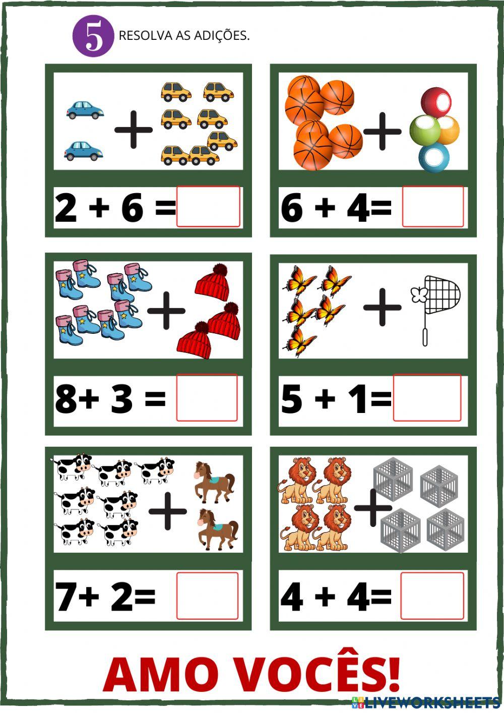 Atividade avaliativa de matemática
