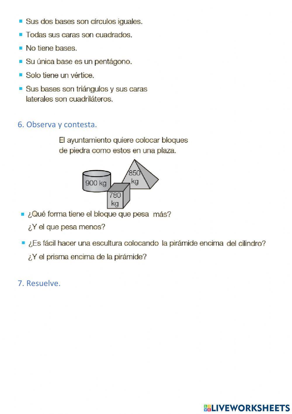 Actividades finales tema 12 Mate 3º