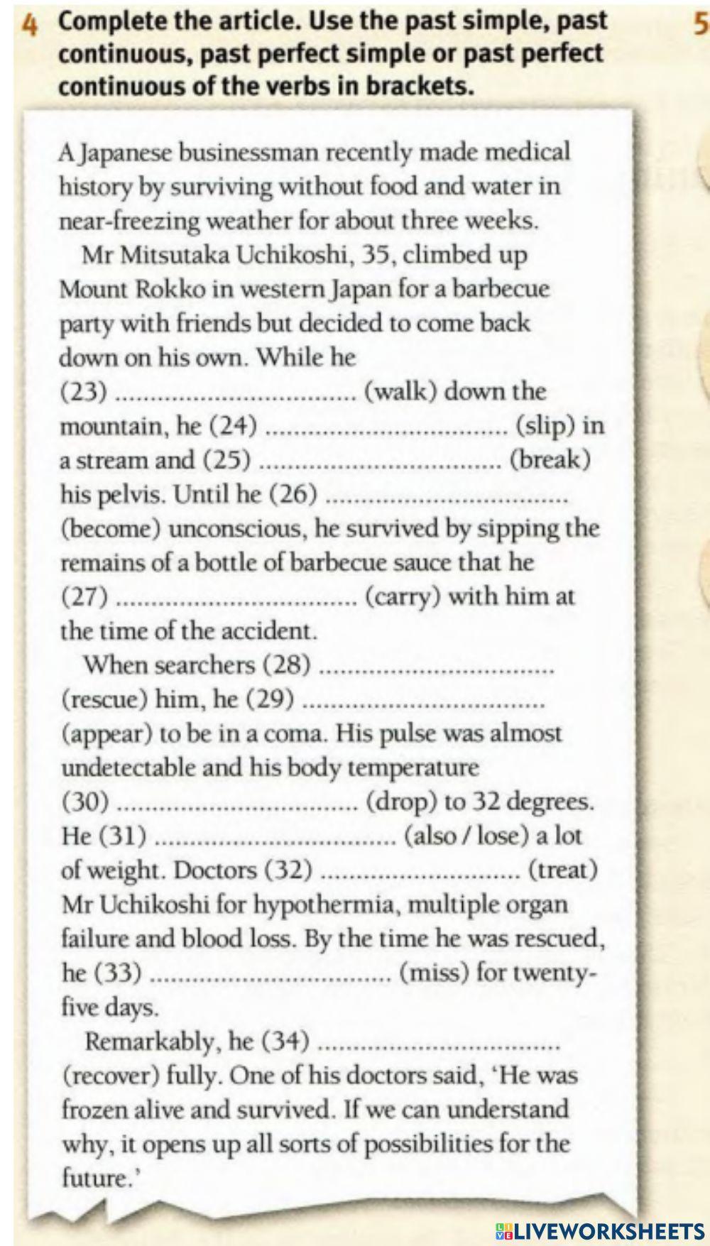 Narrative tenses upper-int