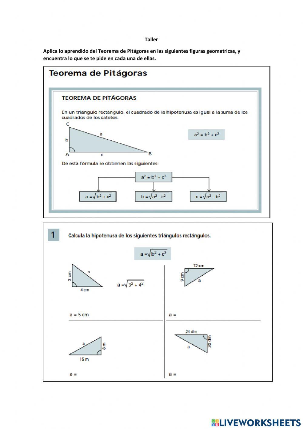 Teorema de Pitágoras