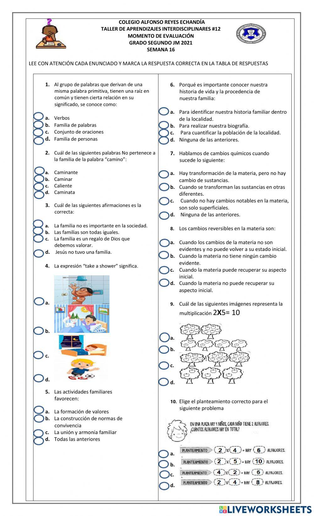 Evaluación de aprendizajes