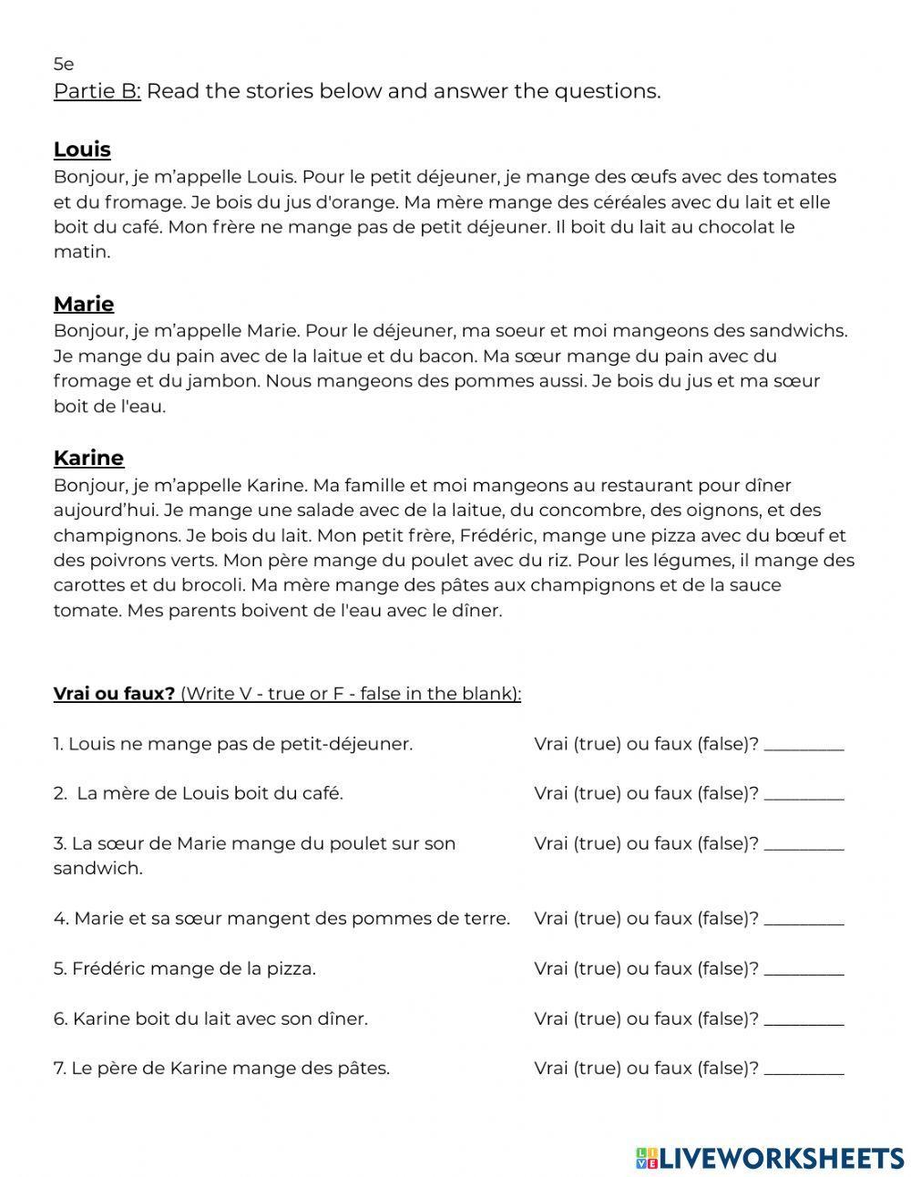 French Food Reading (5)