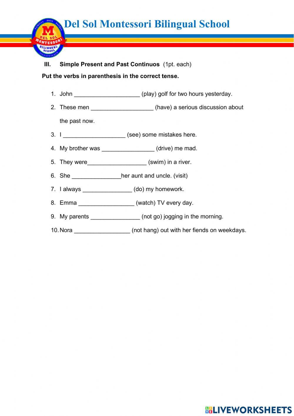 Phonics exam fourth partial