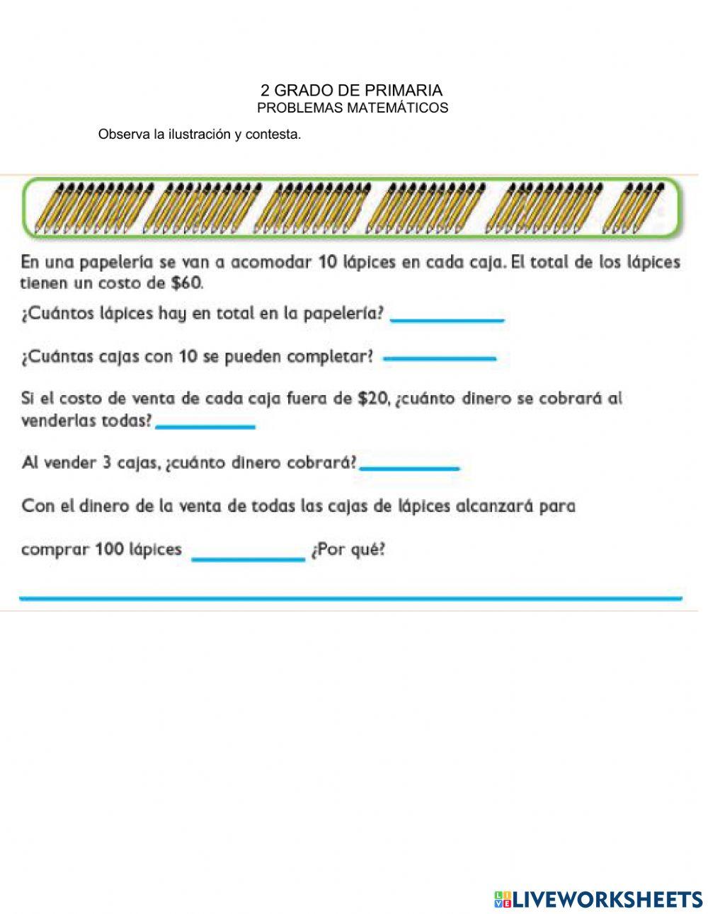 Problemas con multiplicaciones