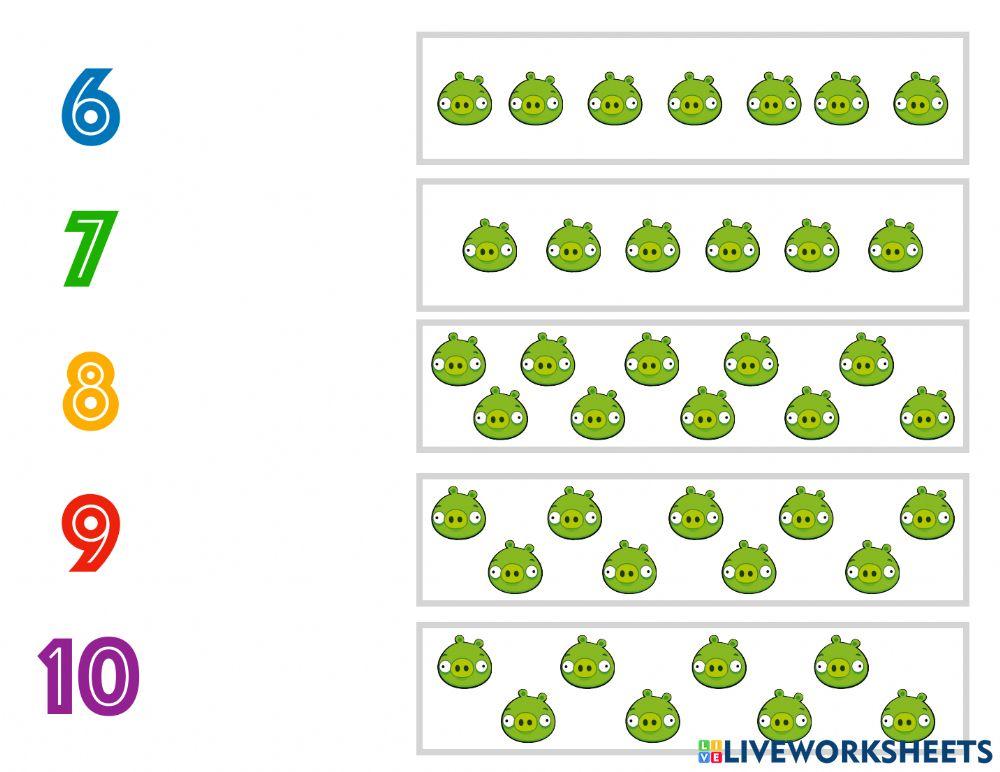 Ejercicio de Números 1-10