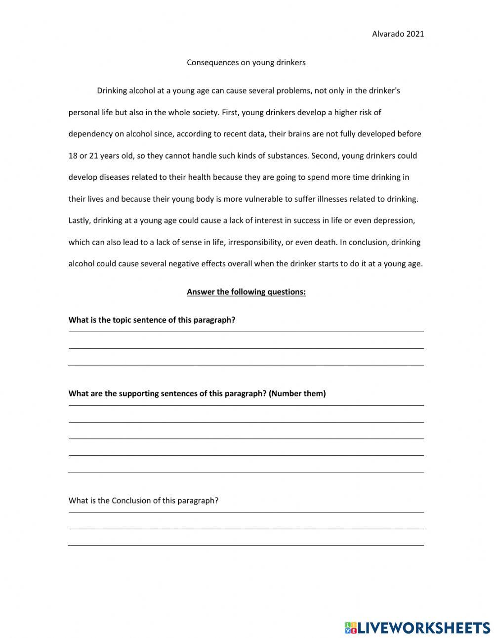 Single Paragraph Identifying the Structure