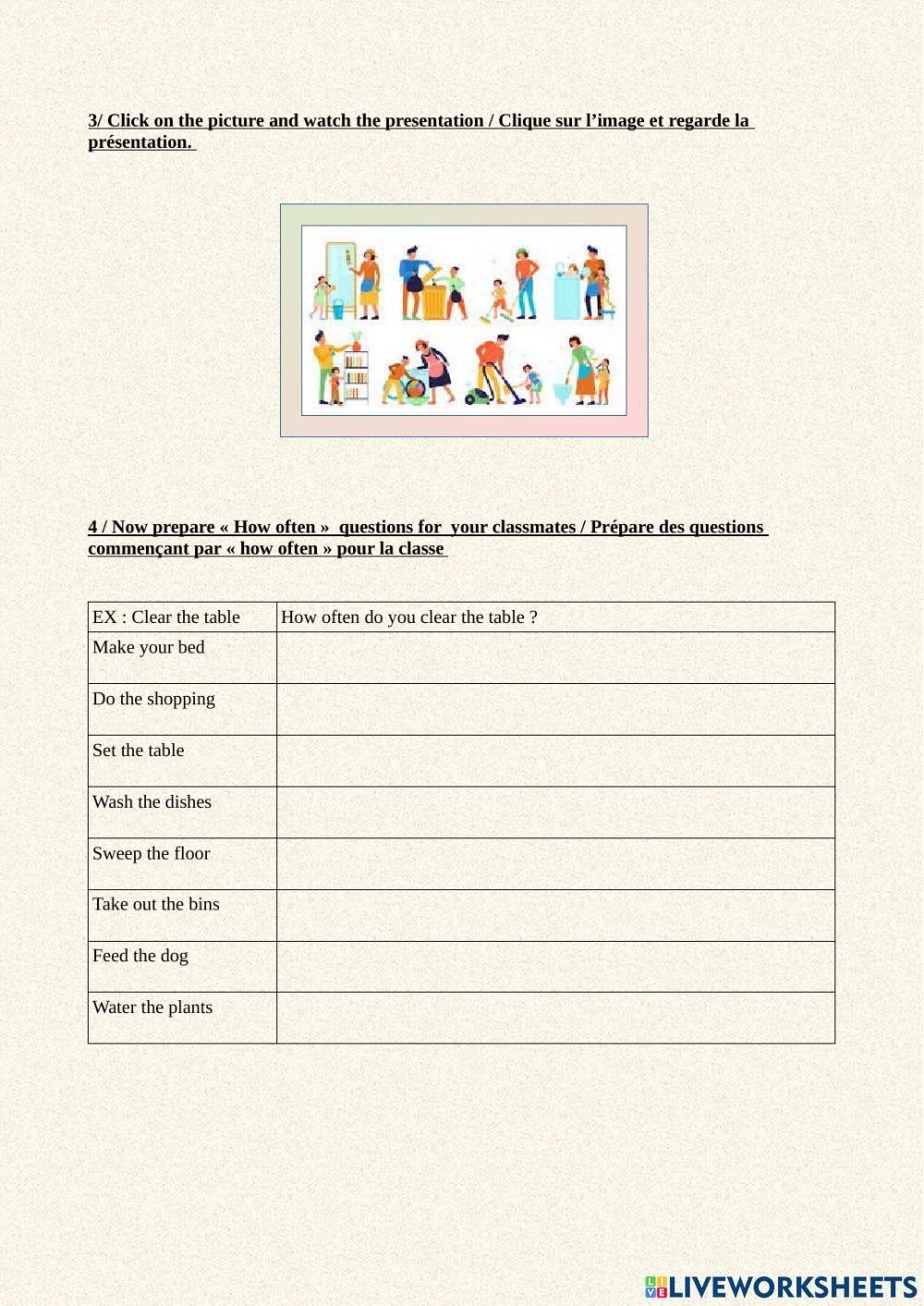 Present simple and -how often- questions Present simple and -how often- questions