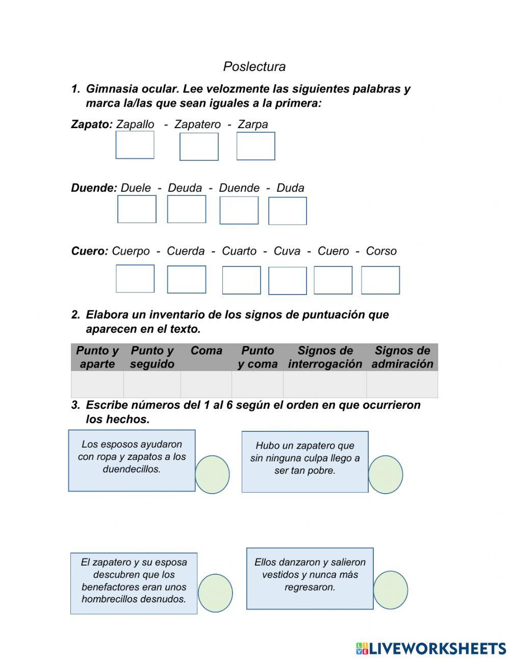 El zapatero y los duendes
