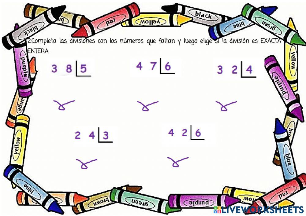 La división y sus términos