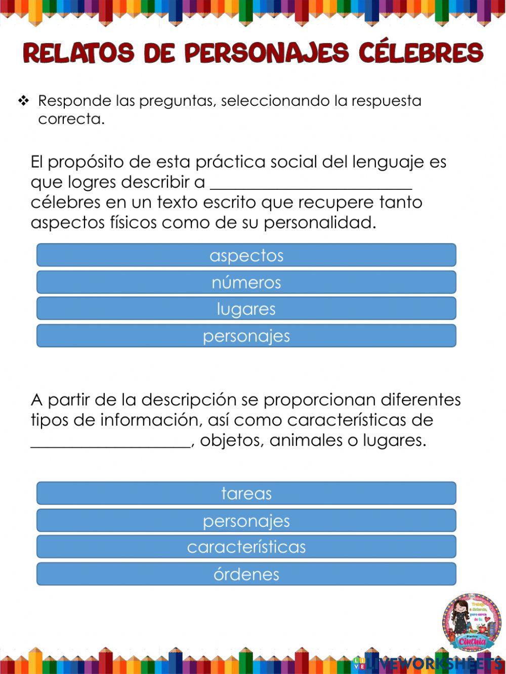 Relatos de personajes célebres