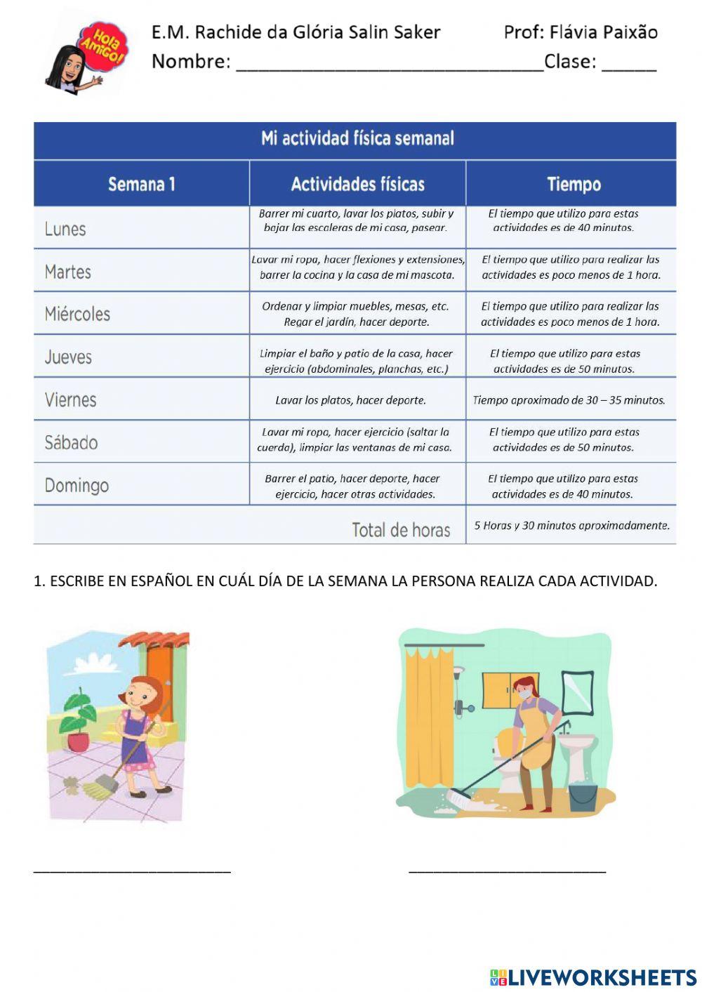 Repaso días y meses