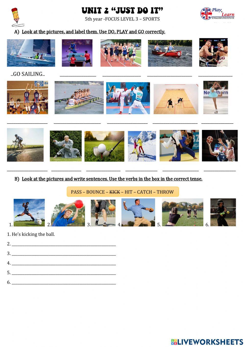 Focus 3 - unit 2 - Sports