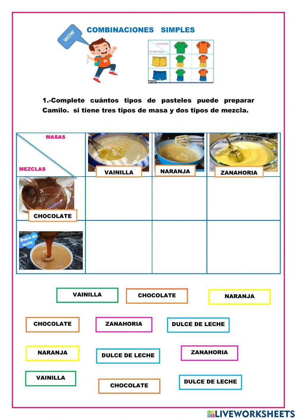 Combinaciones simples