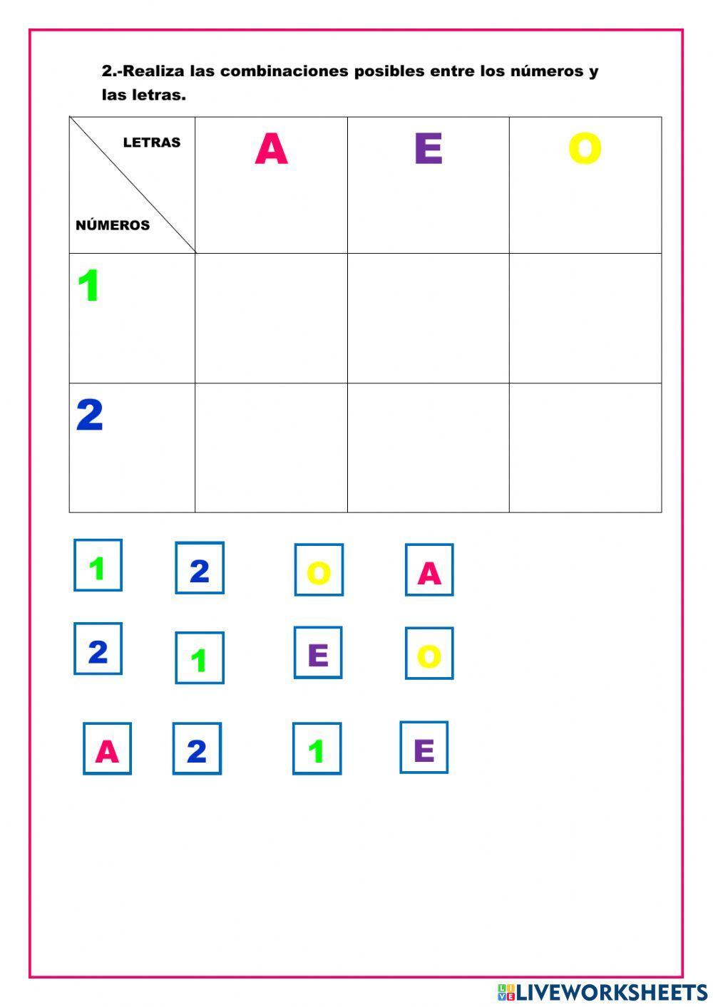 Combinaciones simples