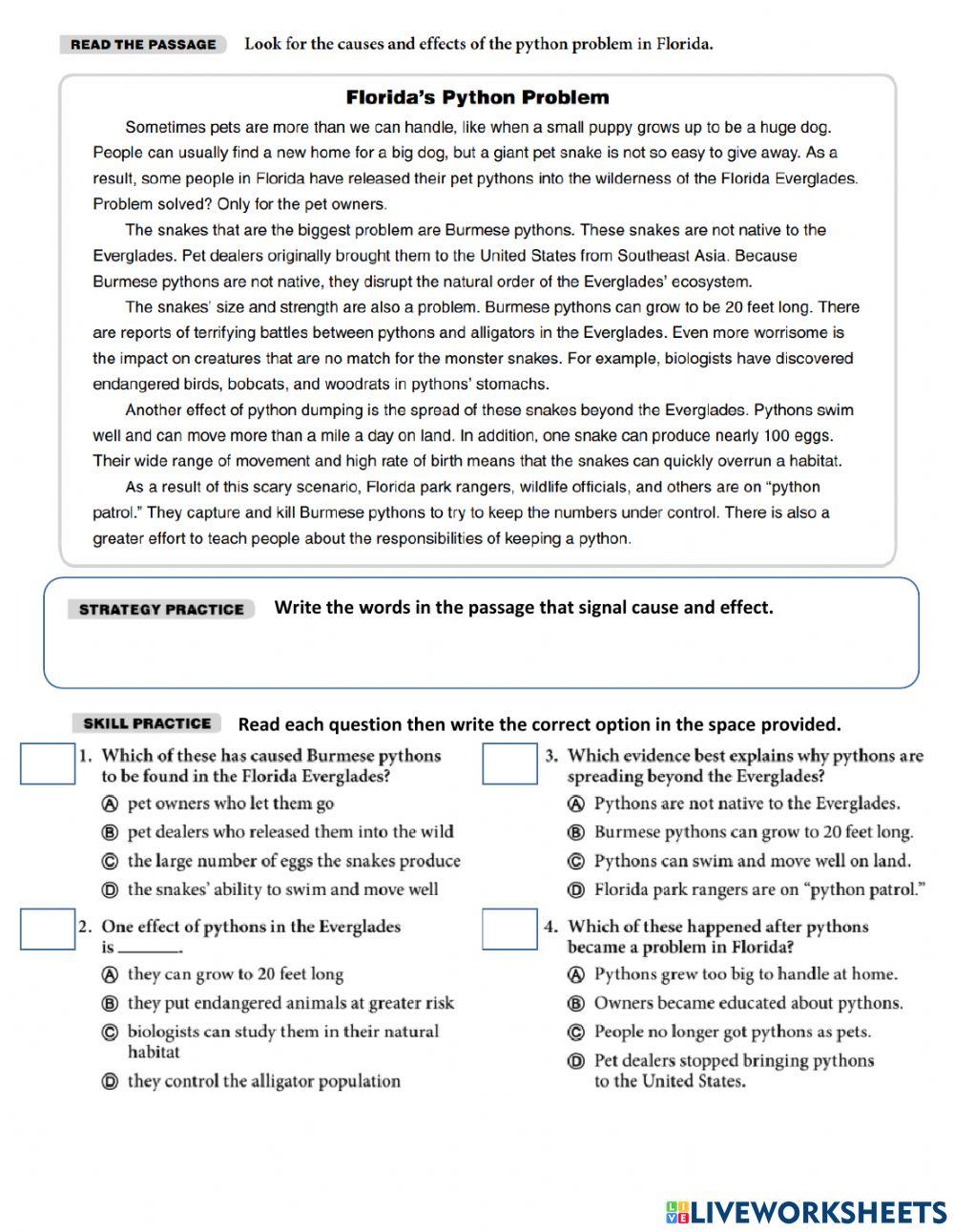 Reading Comprehension