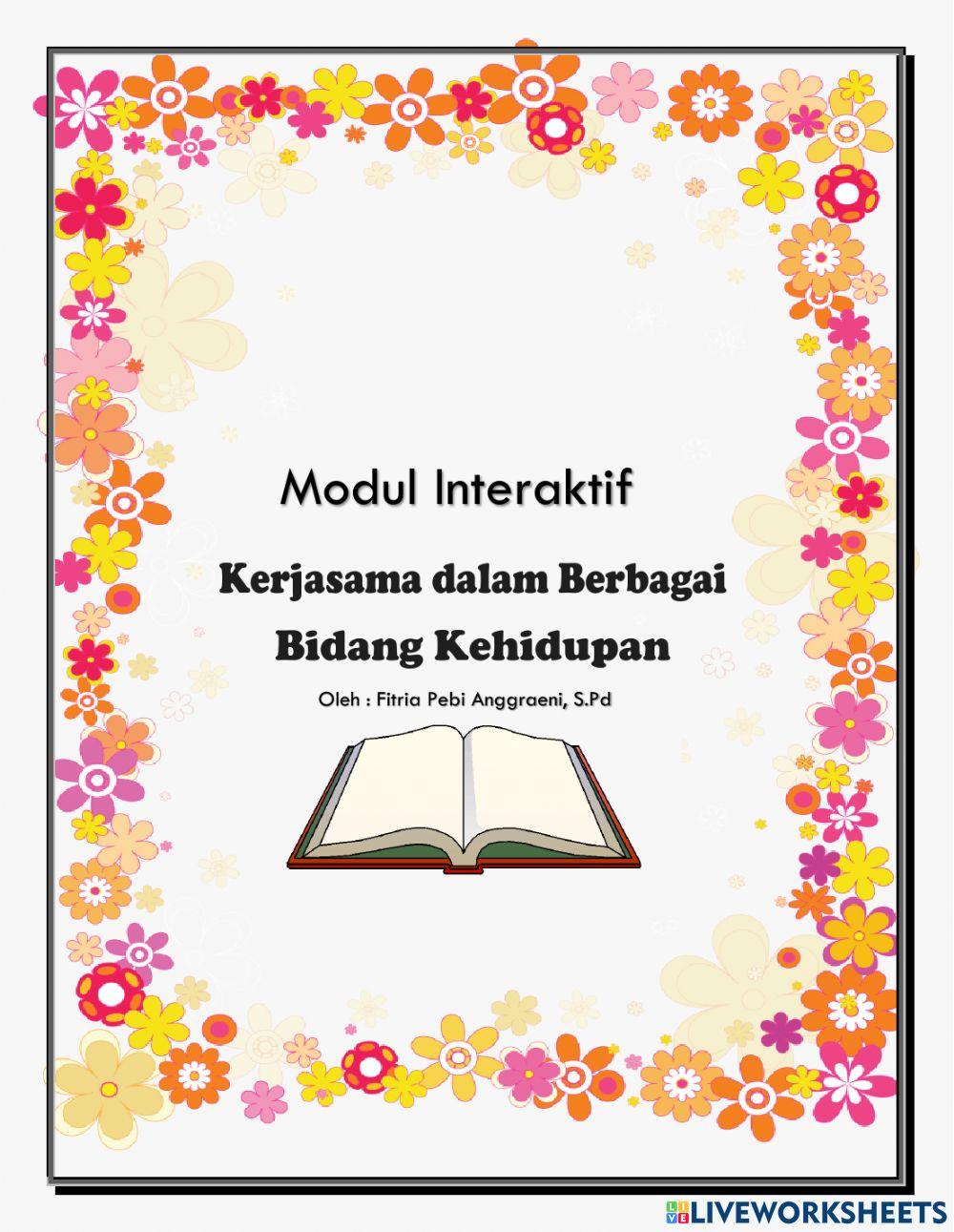 Kerjasama dalam bidang kehidupan new