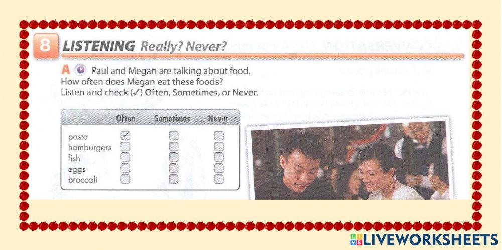 Listening eating habits