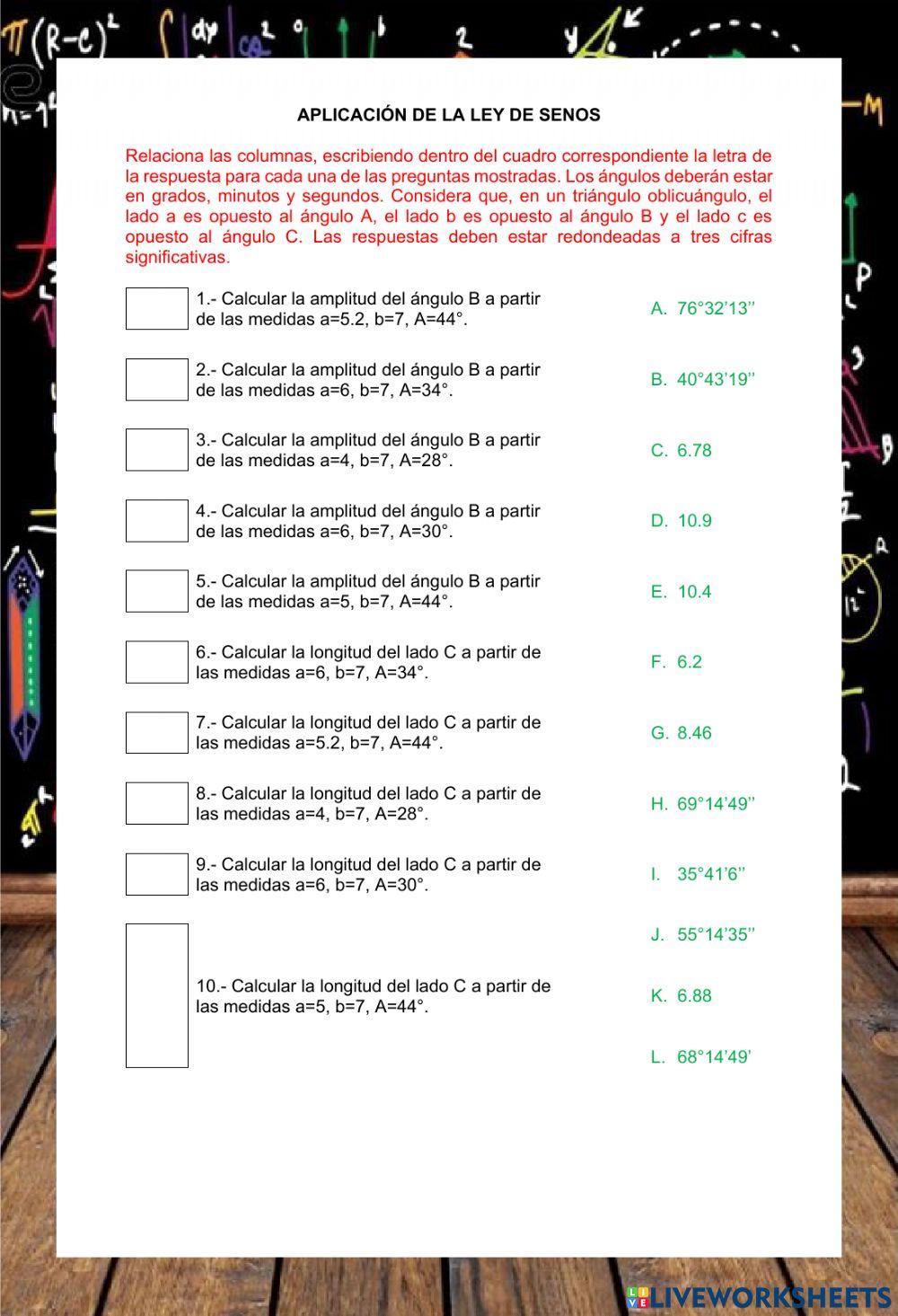 Ley de senos