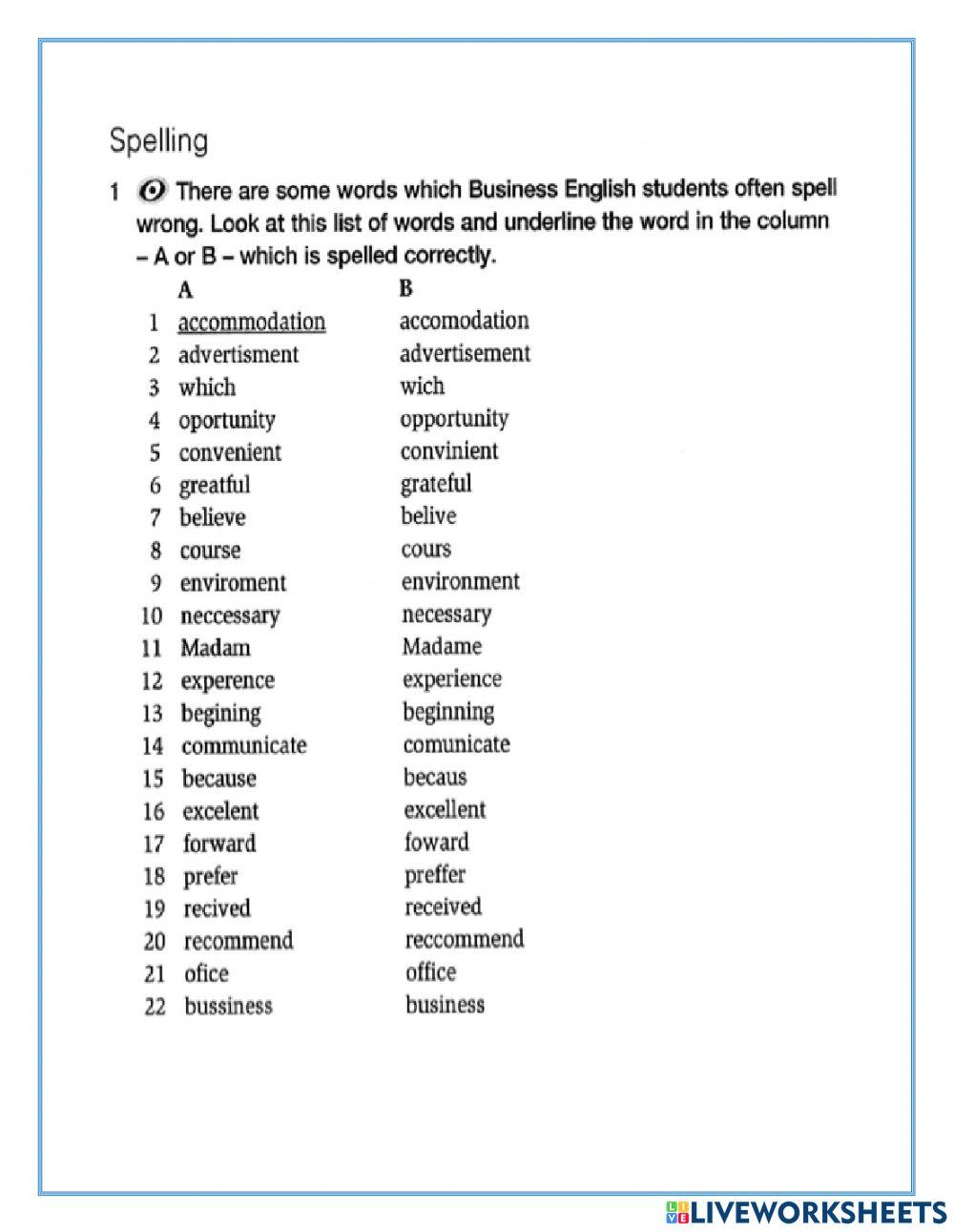 Punctuation Business Communication