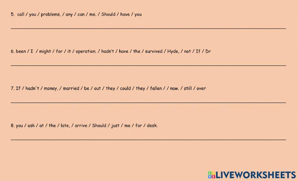 Unscramble the Conditionals