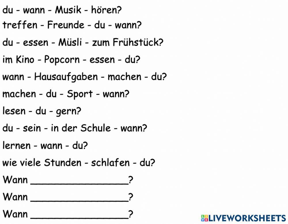 Unregelmässige Verben