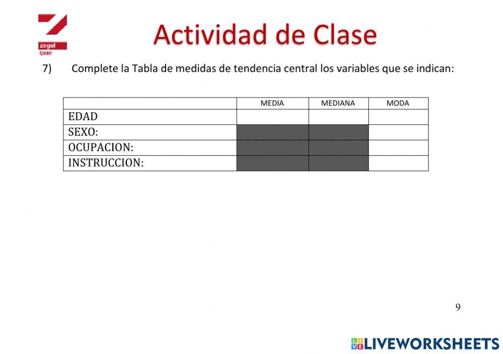Medidas de Tendencia central 4p