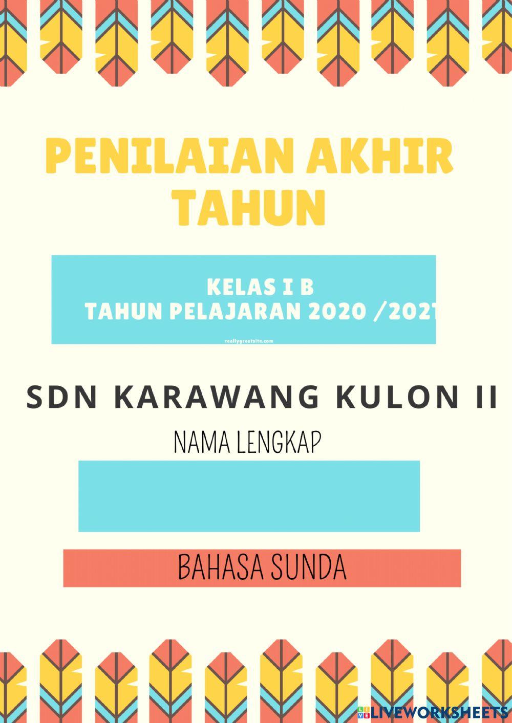 PAT Basa Sunda Kelas I B