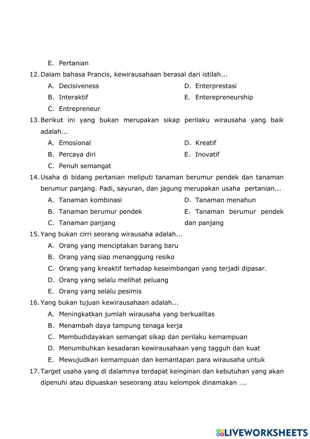 Latihan PAT PKK XI.21