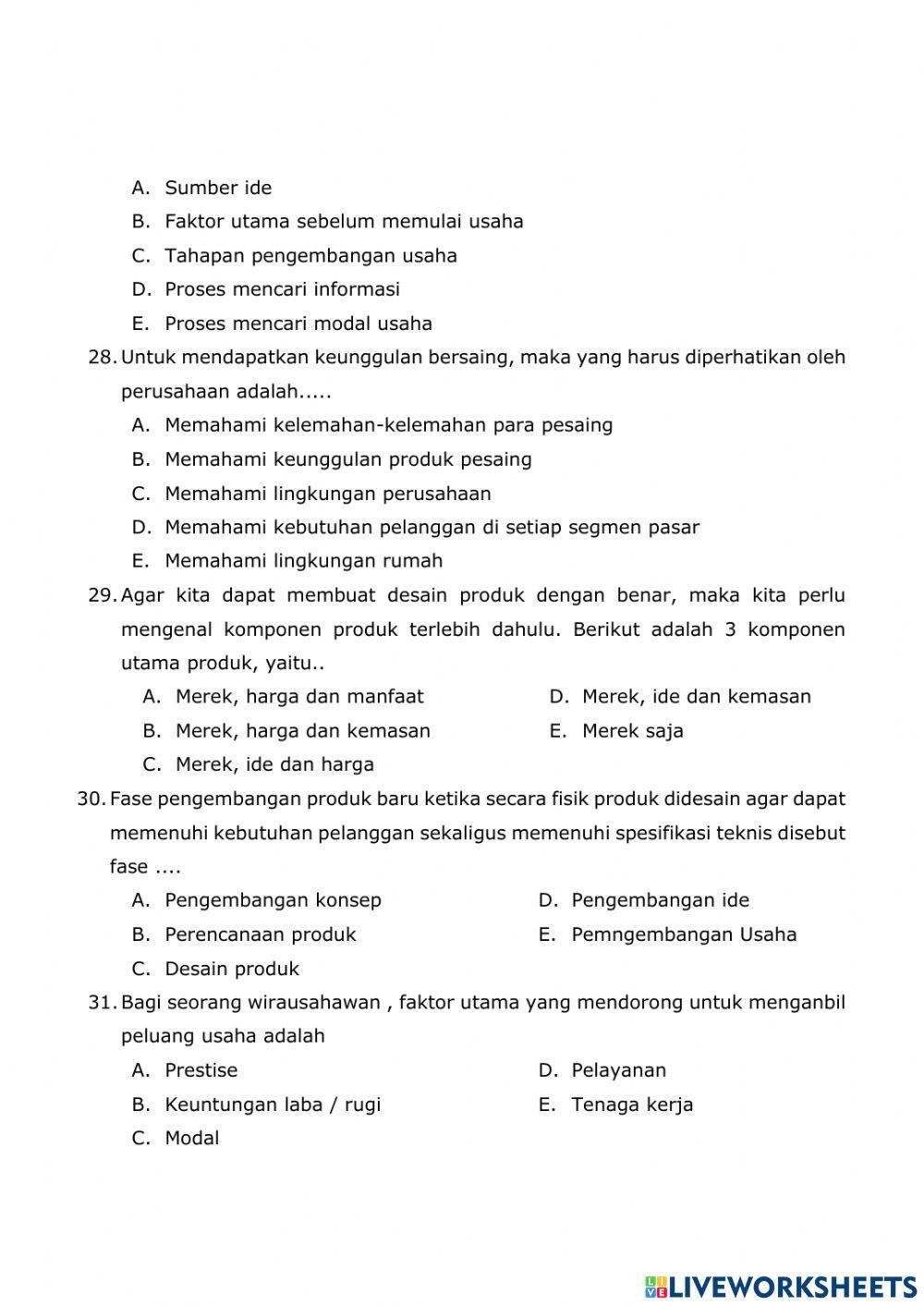 Latihan PAT PKK XI.21