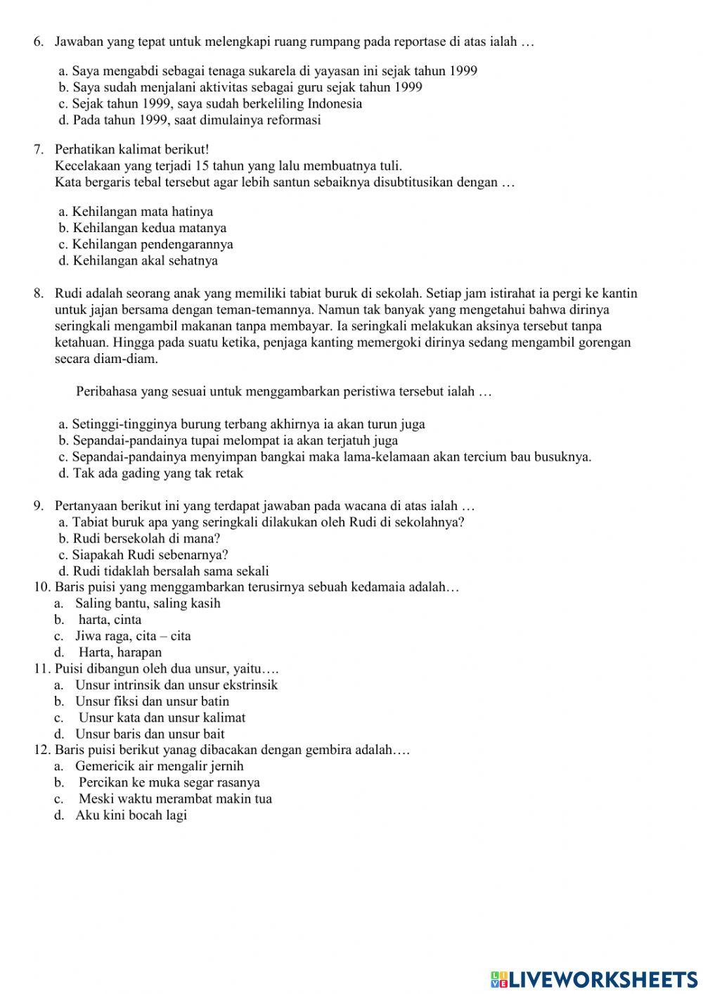 Soal PAT IPS KELAS VII