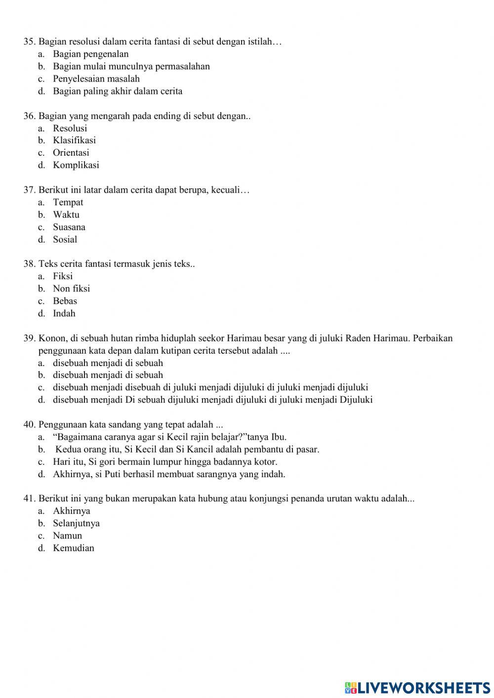 Soal PAT IPS KELAS VII