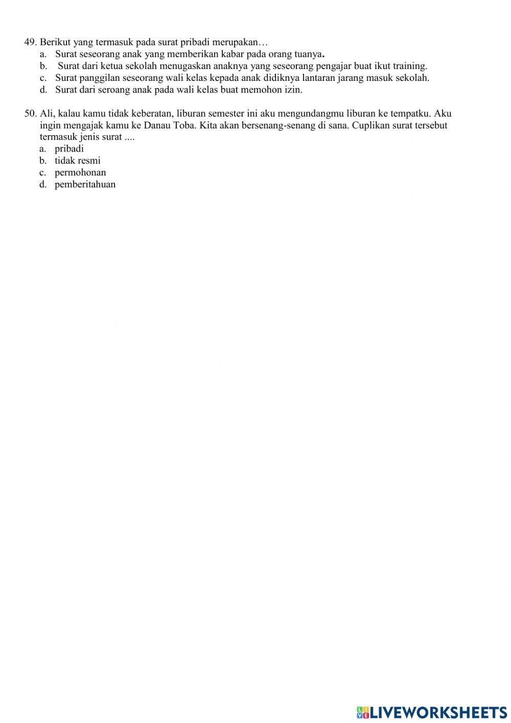 Soal PAT IPS KELAS VII