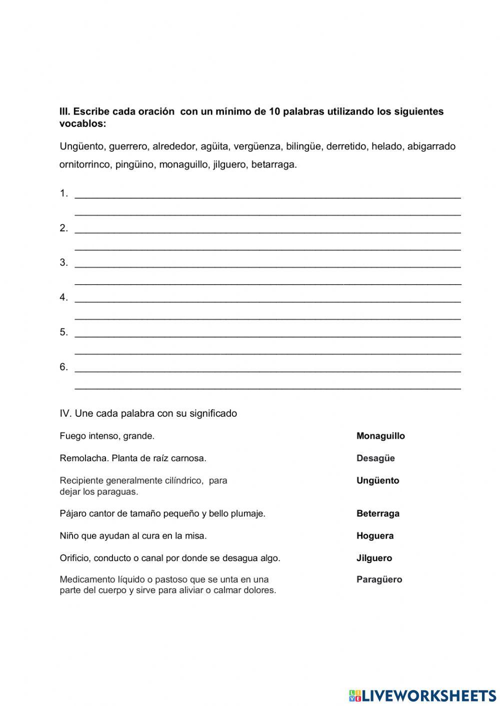 Uso de la güe y güi