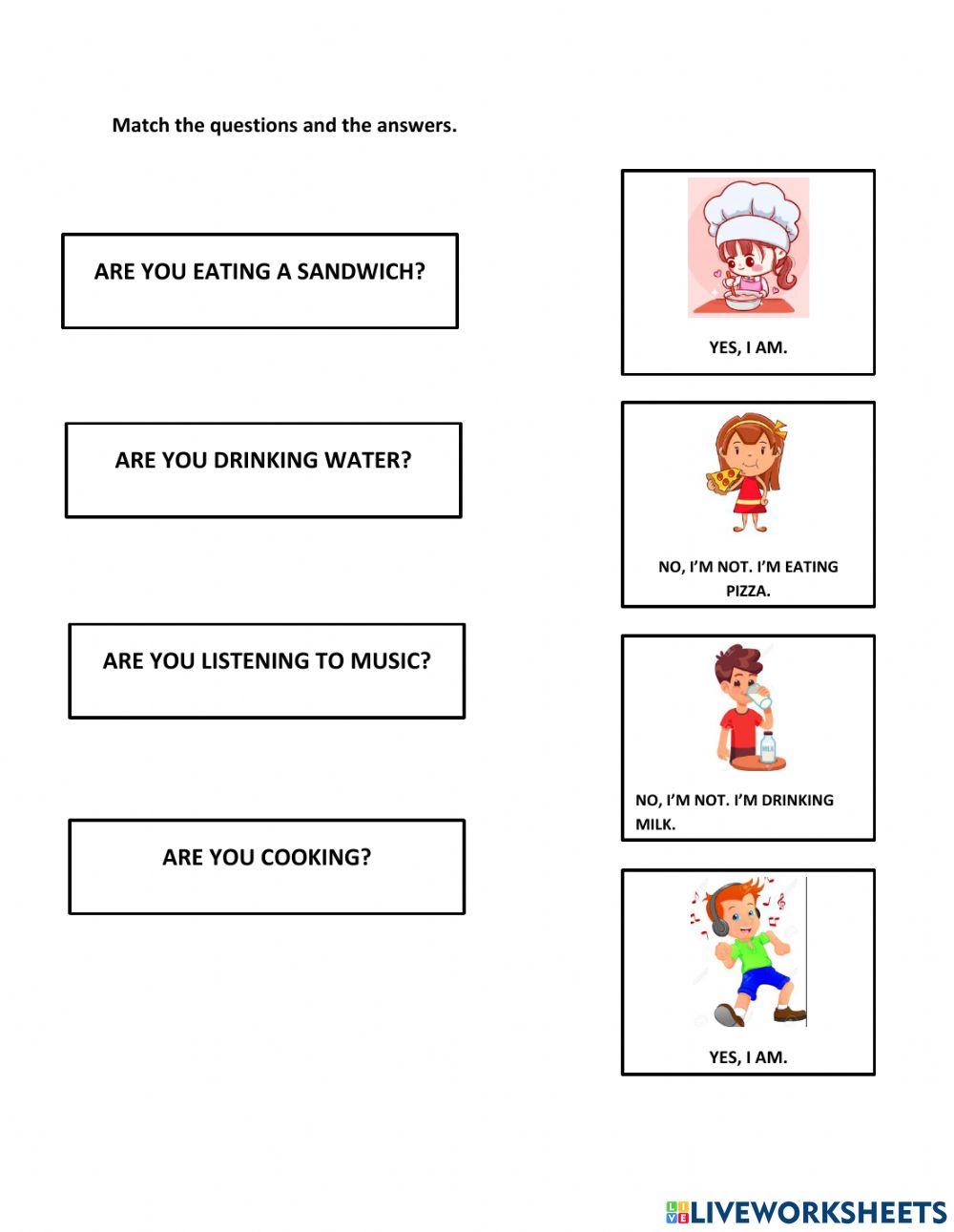 Questions presemt continuous