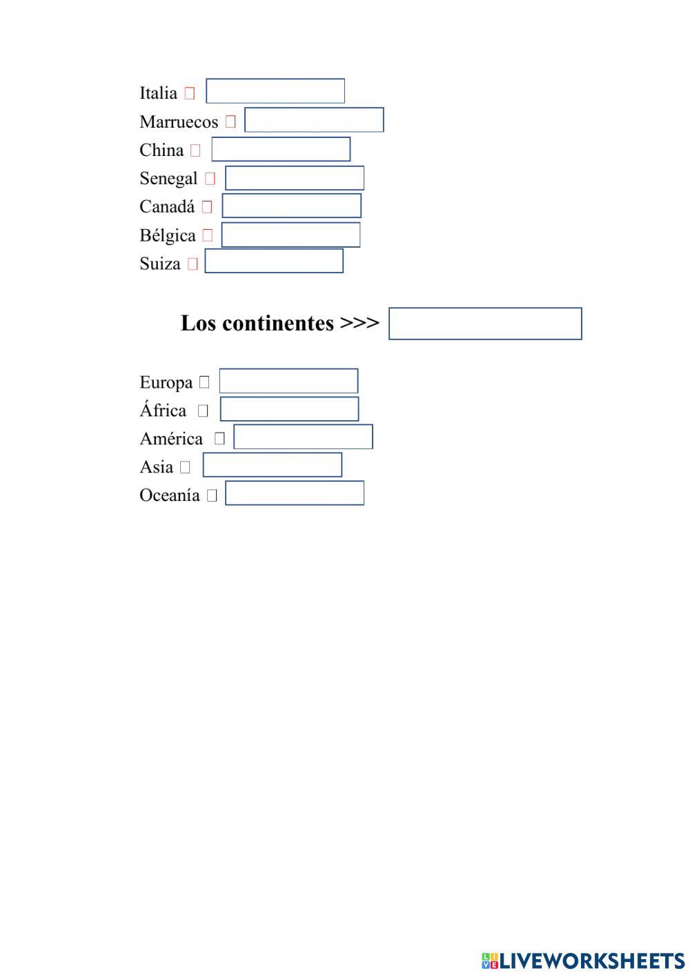 Les nationalités et les pays 2