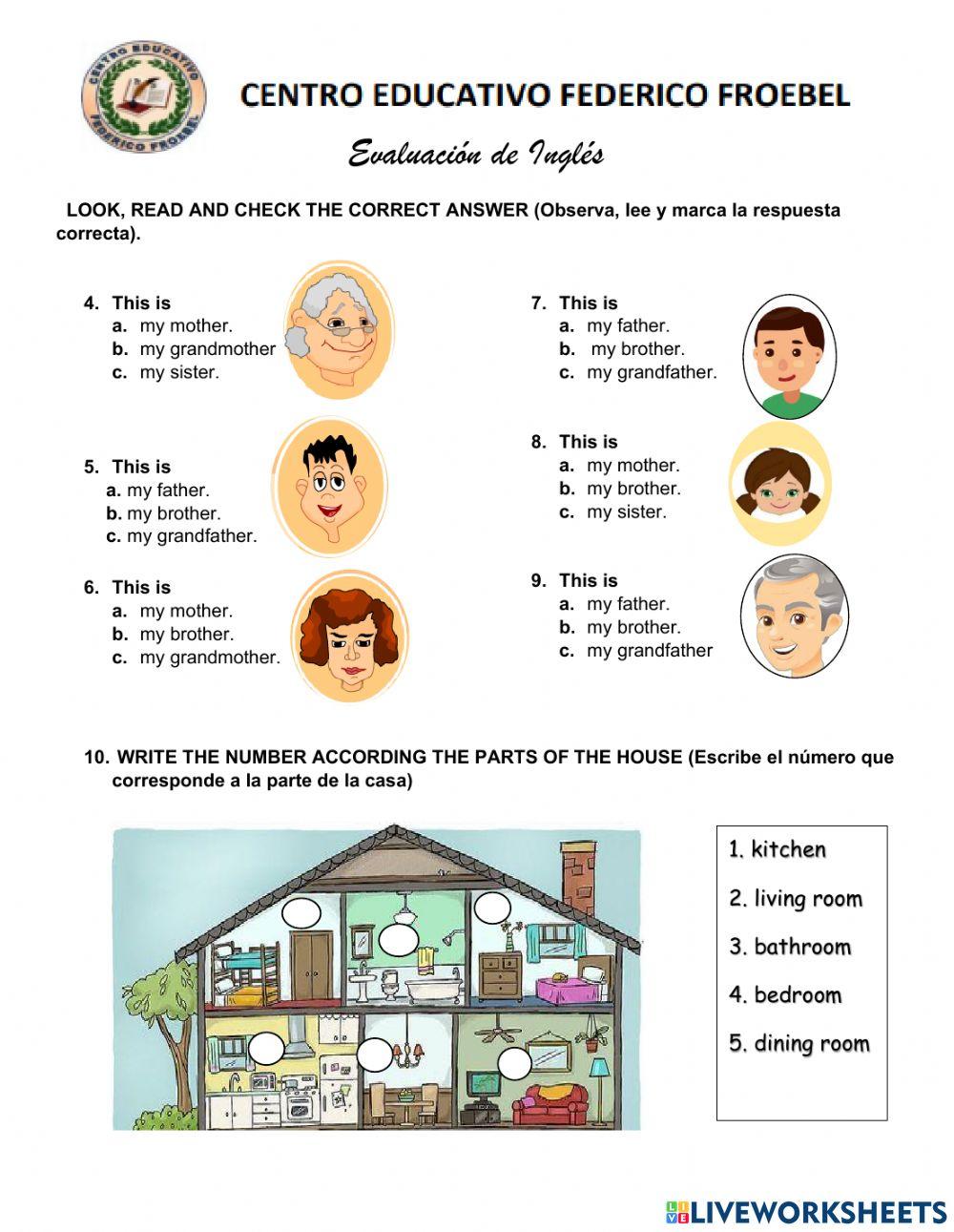 Evaluación de Inglés