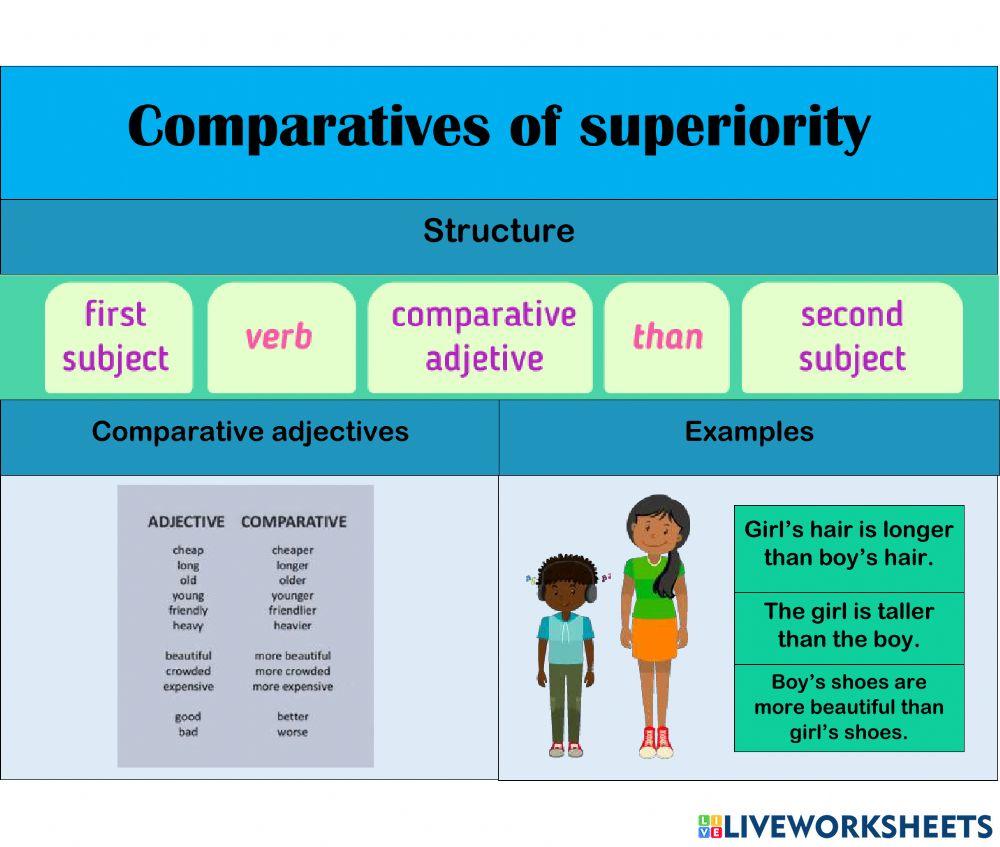 Comparatives of superiority - labor social - María José Romero (31-4 junio)