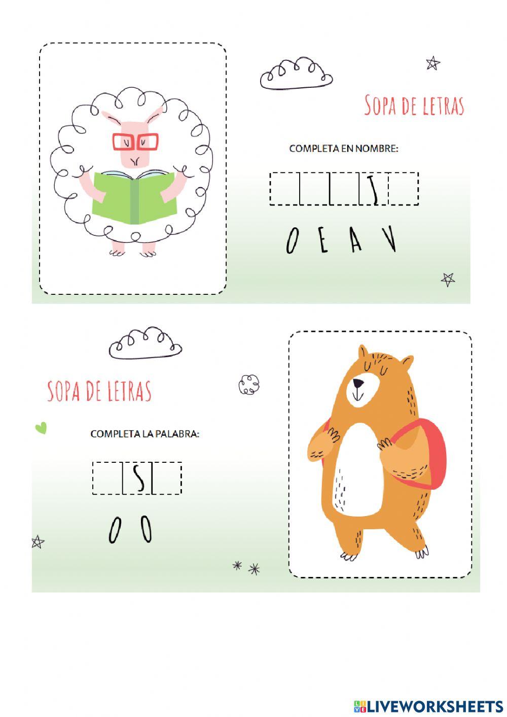 Las letras que faltan