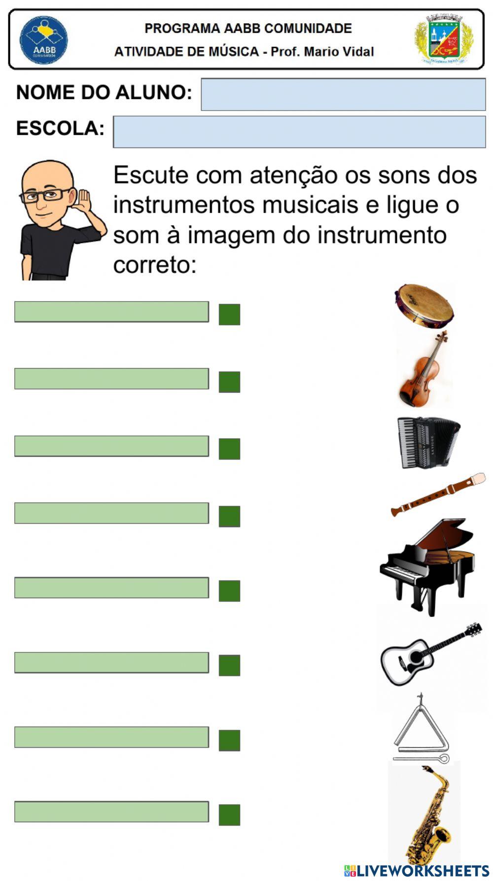O Som dos Instrumentos Musicais