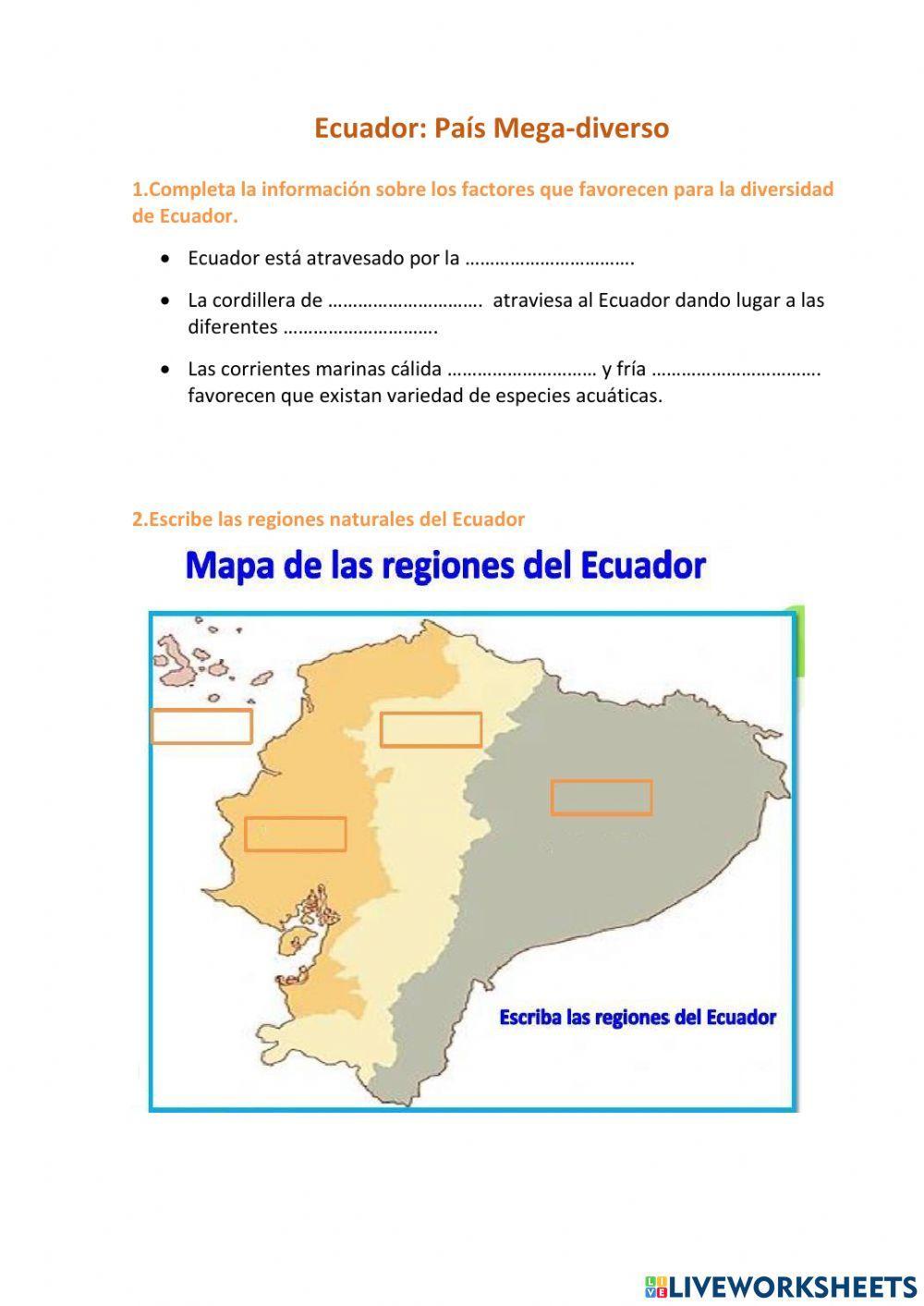 Ecuador país megadiverso