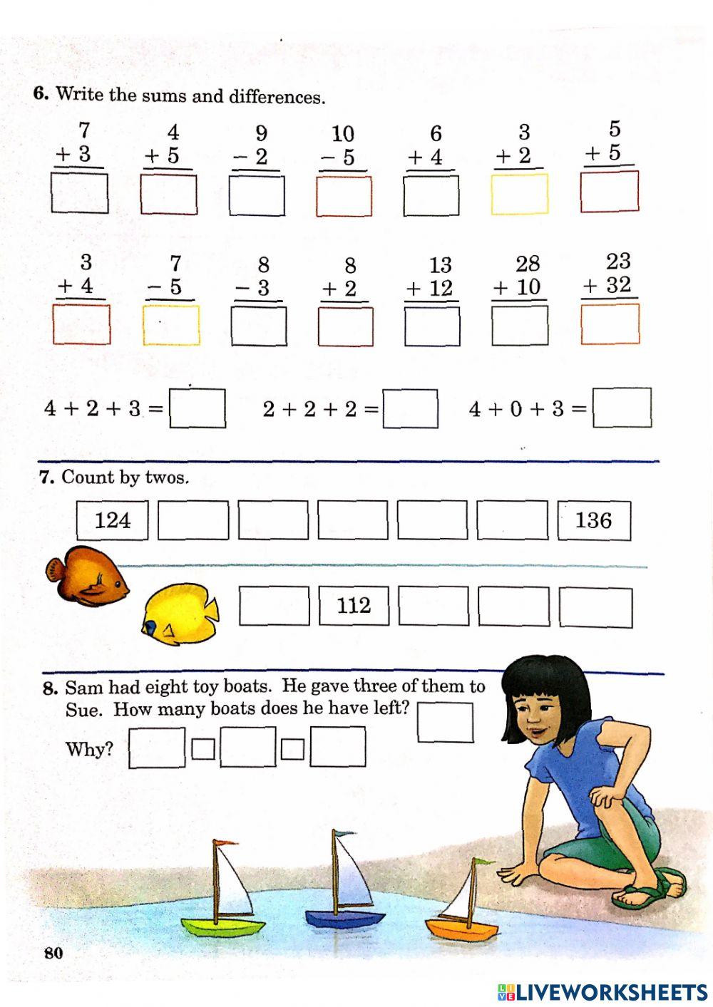 Gr 1 Math Test 20