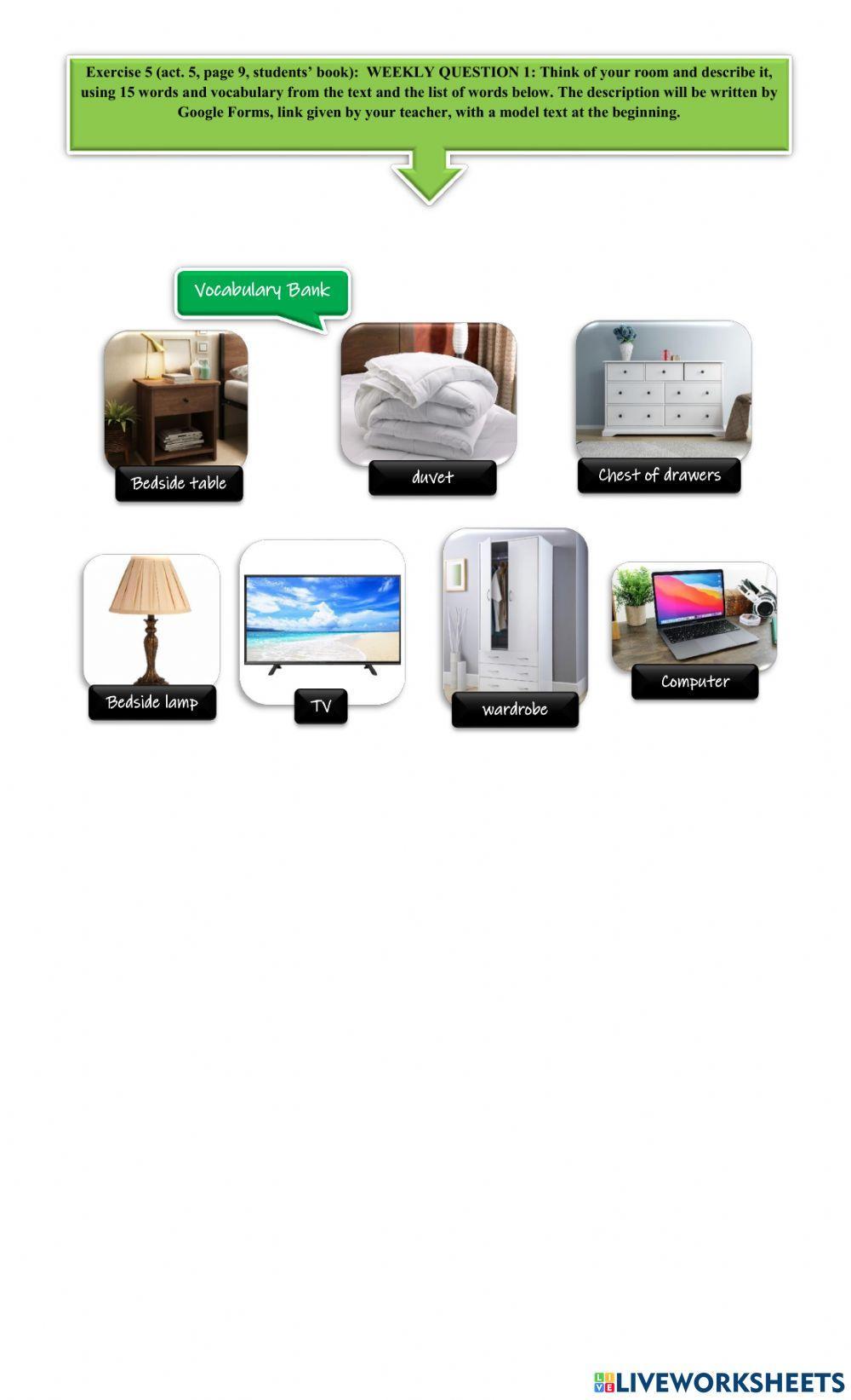 Reading Comprehension: Teenage Bedrooms