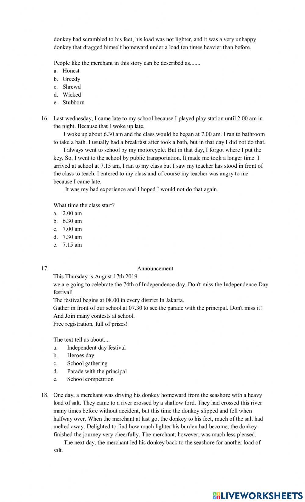 Ujian semester genap