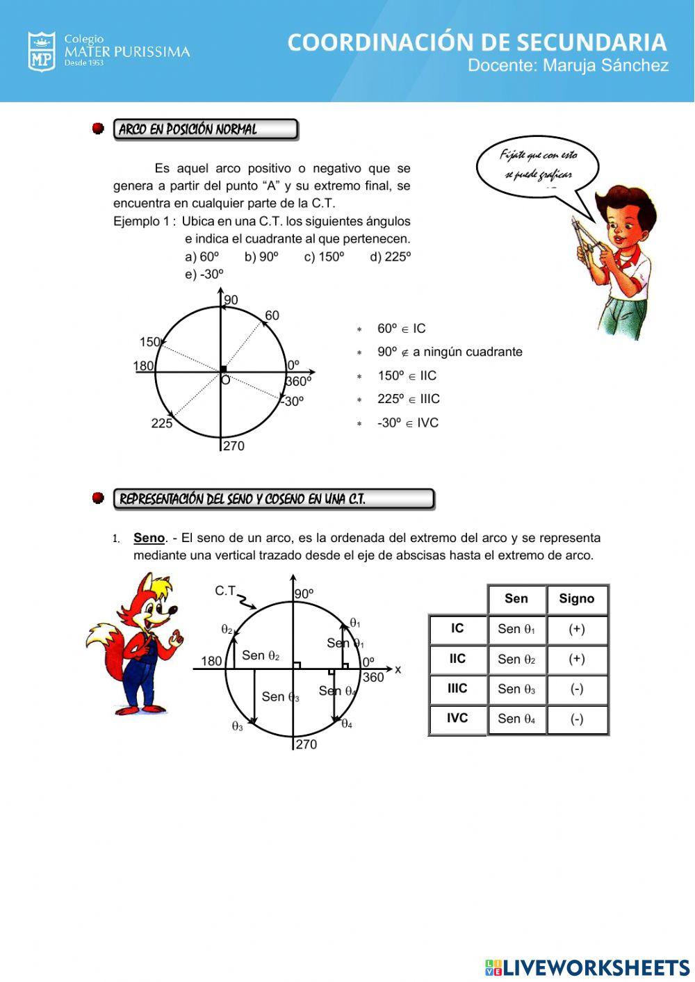 Circunferencia trigonométrica